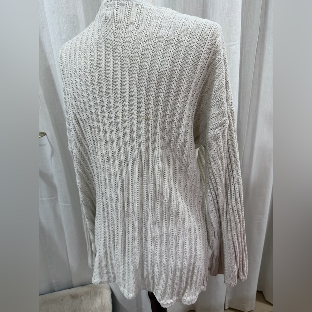 American Eagle Outfitters White Knit Cardigan